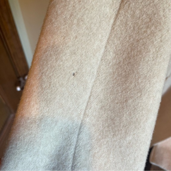 Vintage 60s Fashionbilt Camel Wool Trench Peacoat Jacket Union Made Size 15 - Picture 5 of 10